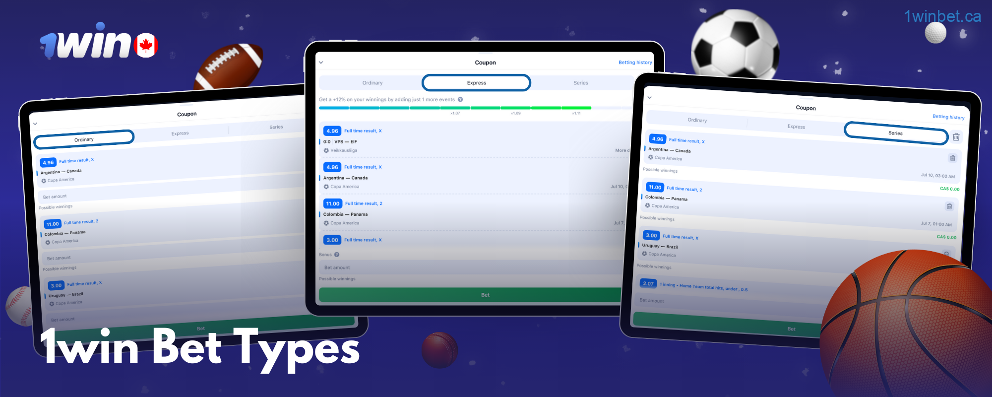Only registered players can make use of 1win sports betting. If you haven't registered yet, simply click the relevant button at the top of the website. Easily create an account by logging in with compatible social media platforms to expedite the process. Here’s how to place bets at 1win: