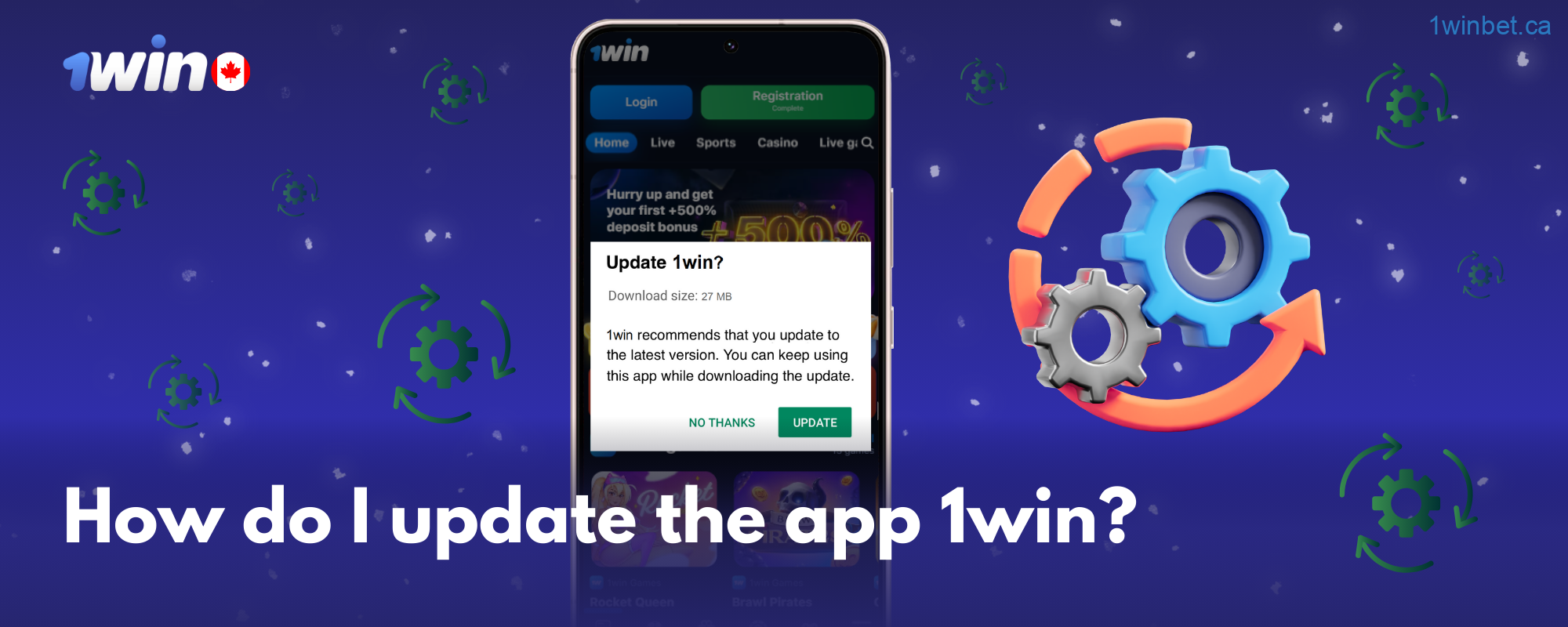To get the 1win app for Android, simply click the button to download the APK for Android devices on the site.